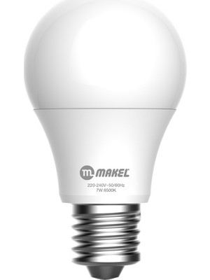 Makel LED Ampul 7W  E27 Beyaz 6500 K 6'lı