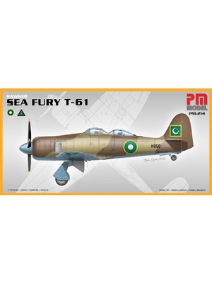 Hawker Sea Fury T-61 Pm Model Avcı-Eğitim Uçağı Demonte Plastik Maketi