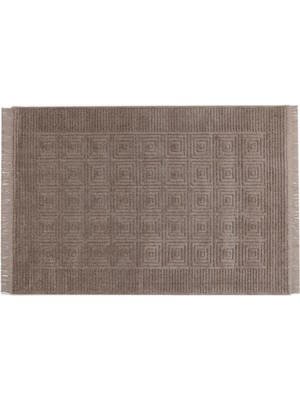 Madame Coco Laura Saçaklı Halı - Vizon - 120x170 cm