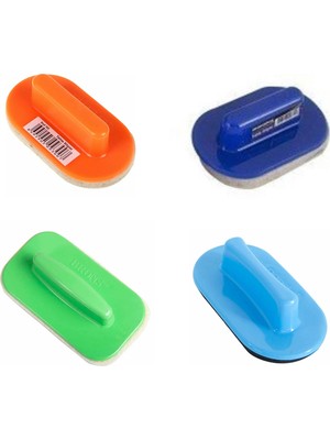 Tutunabilir Kağıt Keçeli Tahta Silgili Yazı Tahtası Silgisi 4' Lü Set Karışık Renkler