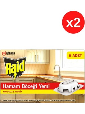 Raid Hamam Böceği Yemi Tablet 12 Adet Kokusuz ve Pratik Etkili Çözüm Sağlar