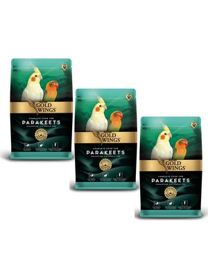 Gold Wings Premium Paraket 1 kg 3 Adet