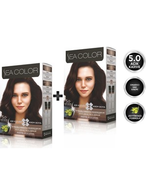 Sea Color 5.0  Açık Kahve 2'li Set Boya