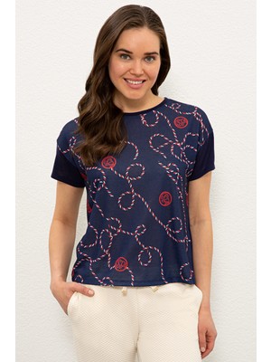 U.S. Polo Assn. Kadın Lacivert T-Shirt