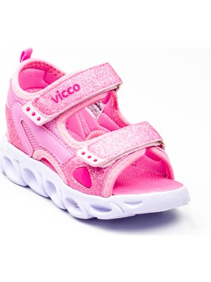 Vicco 332.P21Y.189 Roy Pembe Işıklı Çocuk Sandalet