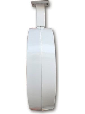 Platin Saat 36 cm Beyaz Metal Klasik Istasyon Tavan Saati