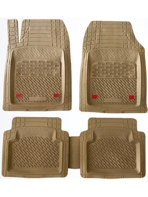 Team Car Teamcar Safir  Honda City (3 Yıldız) Bej Derin Havuzlu 3D Paspas