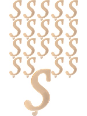 Kına Atölyesi 20 Adet Karışık Pleksi Harf 4cm Gold