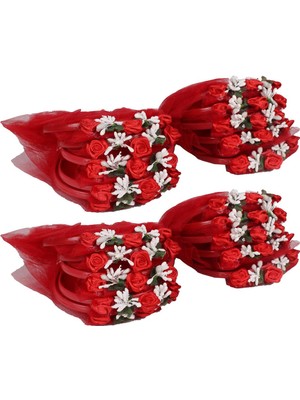 Kına Atölyesi 20 Adet Kına Nedime Tacı Çiçekli