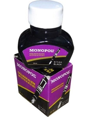 Monopol Dolma Kalem Mürekkebi Siyah 30 ml