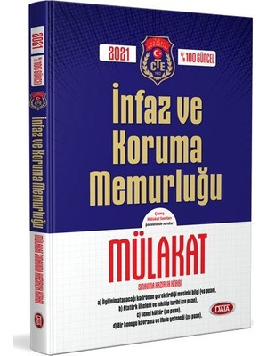 Data Yayınları 2021 Infaz ve Koruma Memurluğu Mülakat Sınavına Hazırlık Kitabı