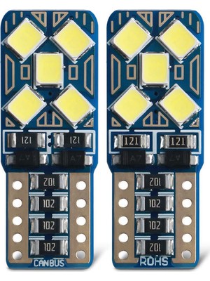 Femex T10 Led W5w Tip 10 Ledli Mini Yassı Park Plaka Tavan Iç Aydınlatma Ledi Beyaz