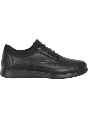 Balayk 066 Siyah Lz  Deri Erkek Sneakers Spor Ayakkabı