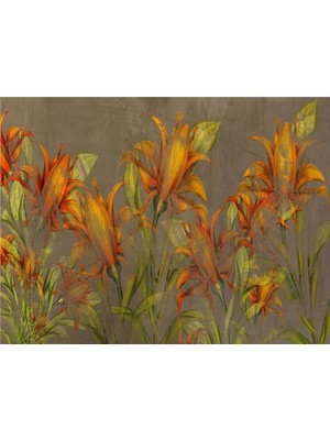 Eko Dekor Floral Özel Tasarım Duvar Kağıdı Vinil