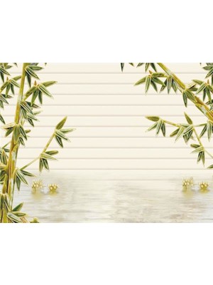 Eko Dekor Bambu Desen 3D Özel Tasarım Duvar Kağıdı 002 Vinil