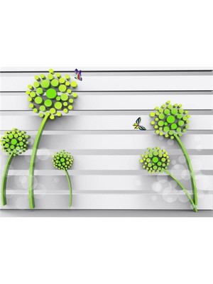 Eko Dekor Ağaç Desen 3D Özel Tasarım Duvar Kağıdı 088 Kanvas Tek Parca