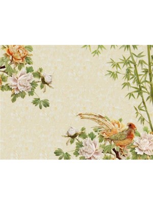 Eko Dekor Çiçek Desen 3D Özel Tasarım Duvar Kağıdı 011 Kanvas Tek Parca