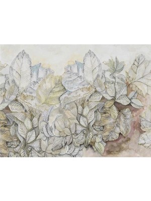 Eko Dekor Floral Özel Tasarım Duvar Kağıdı Kanvas Tek Parca
