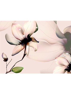 Eko Dekor Çiçek Desen 3D Özel Tasarım Duvar Kağıdı 0121 Vinil