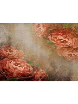 Eko Dekor Çiçek Desen 3D Özel Tasarım Duvar Kağıdı 0105 Kanvas Tek Parca