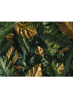 Eko Dekor Tropikal Desen 3D Duvar Kağıdı Vinil