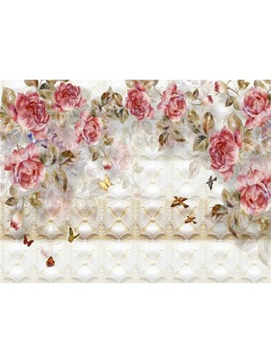 Eko Dekor Çiçek Desen 3D Özel Tasarım Duvar Kağıdı 078 Vinil