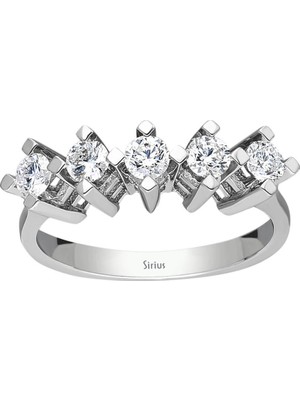 Sirius G Renk 0,58 Karat Pırlanta 5 Taş Yüzük 0423R0111