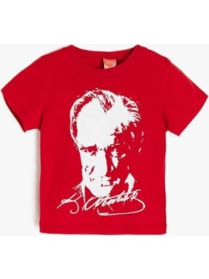 Nacar Çarşı Unisex Çocuk Atatürk Baskılı T-Shirt