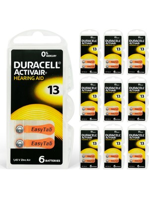 Duracell Activair 13 Numara Işitme Cihazı Pili 60'lı