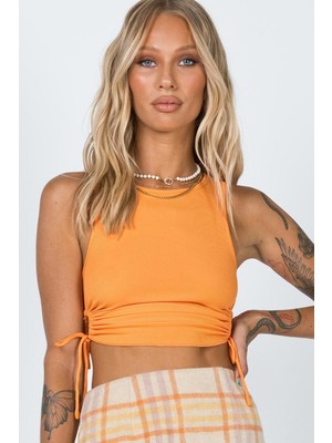 Madmext Mad Girls Turuncu Crop Tops MG1072