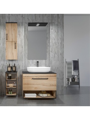 Orka Banyo Knidos Legnano Banyo Dolabı 90 cm Seramik Lavabo