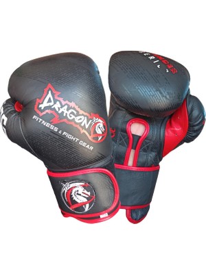 Dragon Supreme Deri Kick Boks, Muay Thai ve Boks Eldiveni Siyah