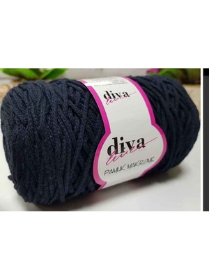 Angel Çanta Aksesuar Diva Pamuk Makrome  Lacivert  (Kalın)