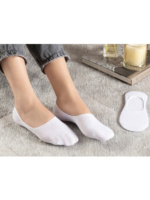 English Home Simplicity Bambu Kadın 2'li Babet Çorap Standart Beyaz