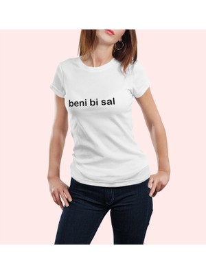 Grif Beni Bi Sal   Baskılı Kadın T-Shirt