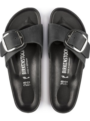 Birkenstock Classic Madrid Big Buckle Nl Siyah Terlik 1006523