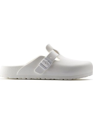 Birkenstock 105-1002315E Boston Eva Erkek Sandalet White