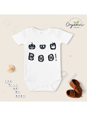 Limon Unisex Boo Halloween Organik Bebek Body Zıbın
