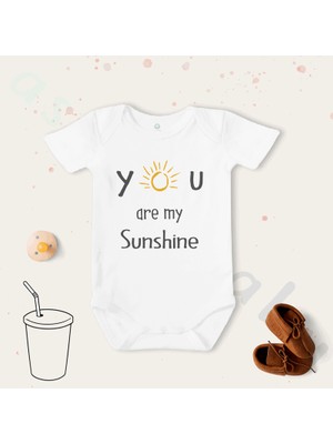 Limon Unisex I'm Little Meows Desenli Organik Bebek Body Zıbın