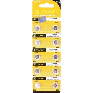 Tıanqıu Ag3 LR41/392 Alkalin 10'lu Düğme Pil