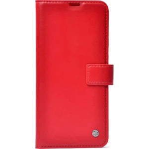 noktaks - Samsung Galaxy S10 - Kılıf 360 Full Koruma Kapakli Kartlikli Kart Bölmeli Cüzdan Kilif - Kırmızı - T15522