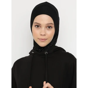 Çizgili Spor Bone - Siyah - Ecardin