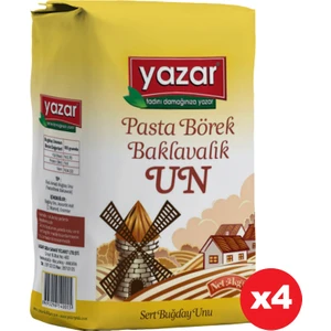 Pasta Börek Baklavalık Çok Amaçlı Un 2 kg x 4 Paket