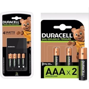 Cef 14 Pil Şarj Cihazı 4'lü Şarj Edilebilir 750 Mah Aaa ve 1300 Mah Aa Şarj Edilebilir Pil 2'li