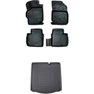Ford Courier 3D Havuzlu Paspas + Bagaj Havuzu Set