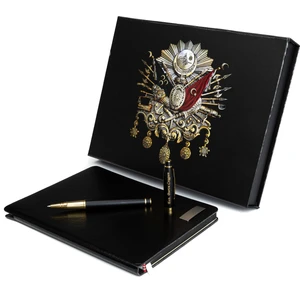 Kişiye Özel Osmanlı Kutulu Defter ve Kalem Seti