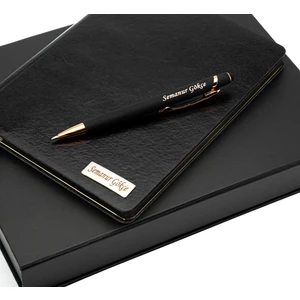 Kişiye Özel Defter ve Kalem Seti Özel Kutulu