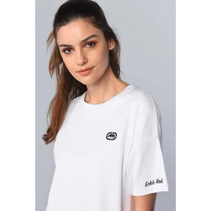 Ecko Red Taıl Beyaz Kadın Bisiklet Yaka Tshirt