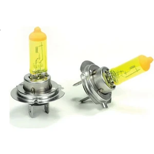 12V 100W H7 Süper Sarı Işık Civciv Sarısı Limon Sarısı Ampul Seti