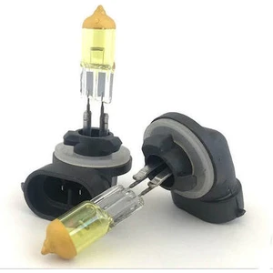 12V 100W H27 Süper Sarı Işık Civciv Sarısı Limon Sarısı Ampul Seti